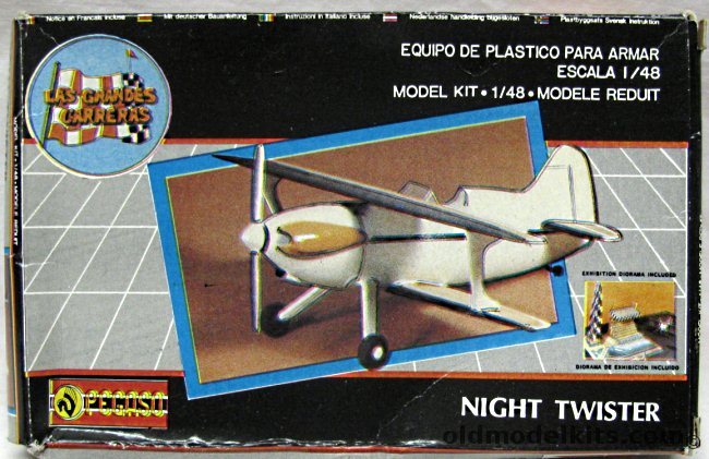 Pegaso 1/48 Night Twister (Knight Twister) - (Ex-Lindberg) with Air Race Diorama, P2050 plastic model kit